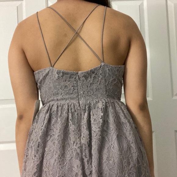 NWT Tobi heather gray lace dress - Picture 5 of 10